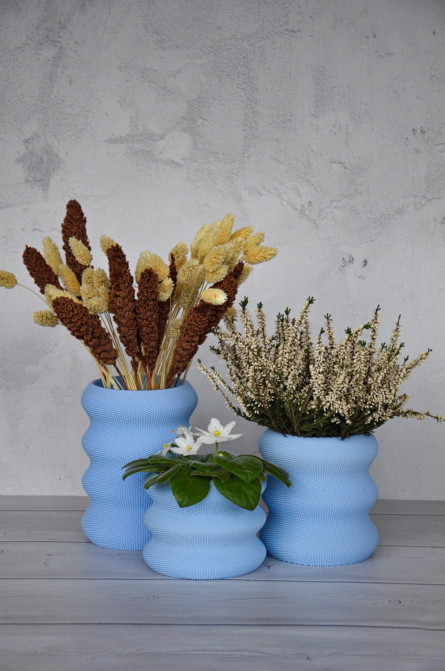 Pastel Blue Modern vase